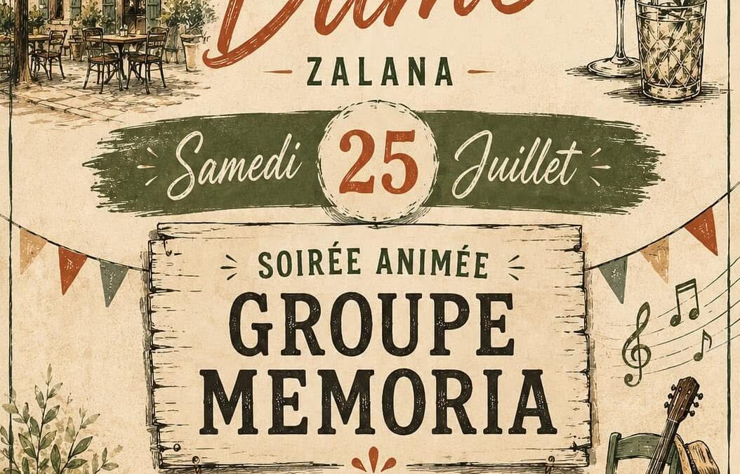 CONCERT DU GROUPE MEMORIA – CHEZ DUMÉ – ZALANA